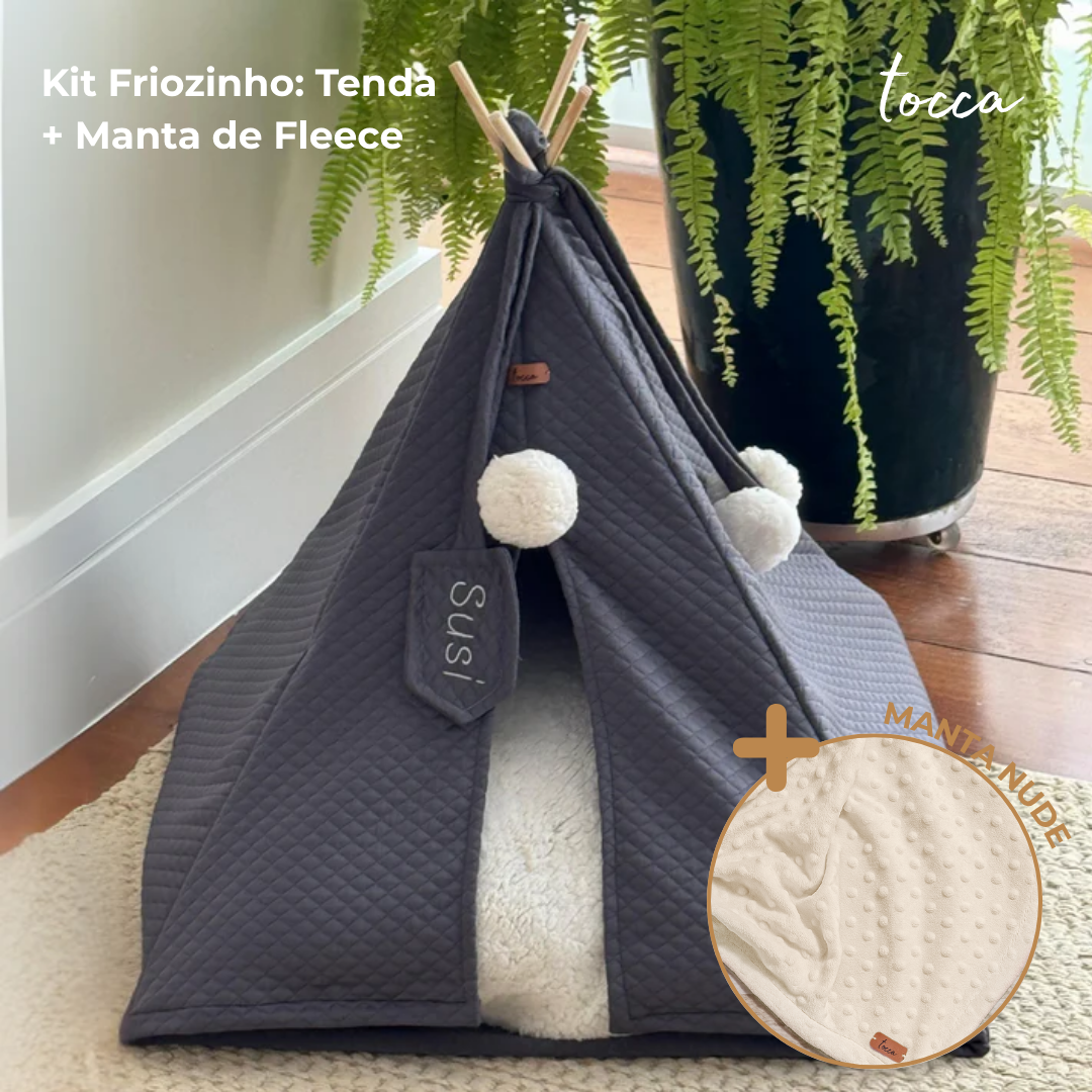 Kit Friozinho - Tenda + Manta de Fleece