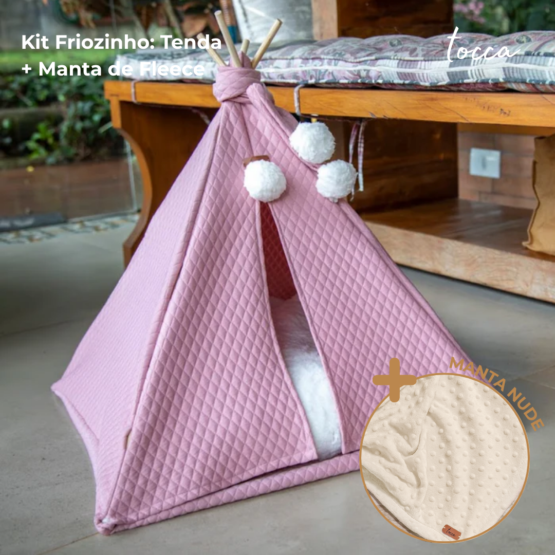 Kit Friozinho - Tenda + Manta de Fleece