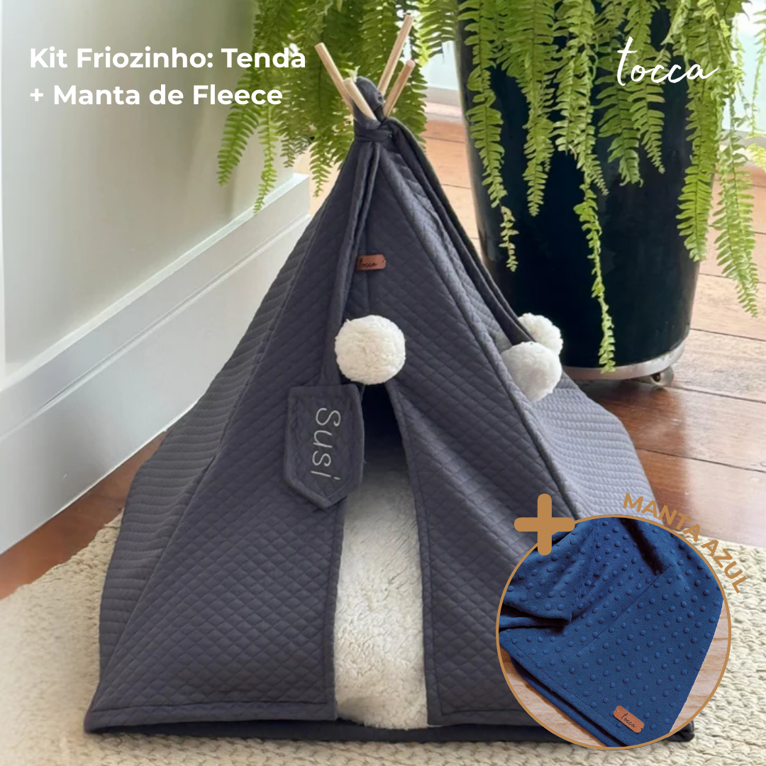 Kit Friozinho - Tenda + Manta de Fleece