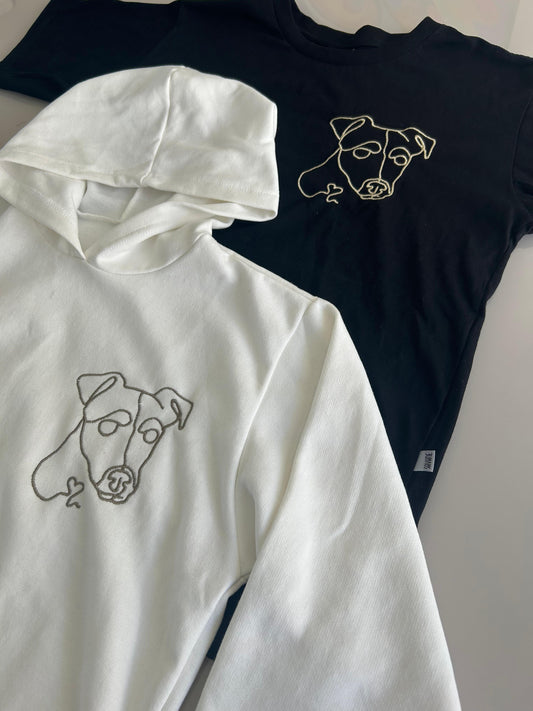 Kit Moletom e Camiseta Bordados Personalizados