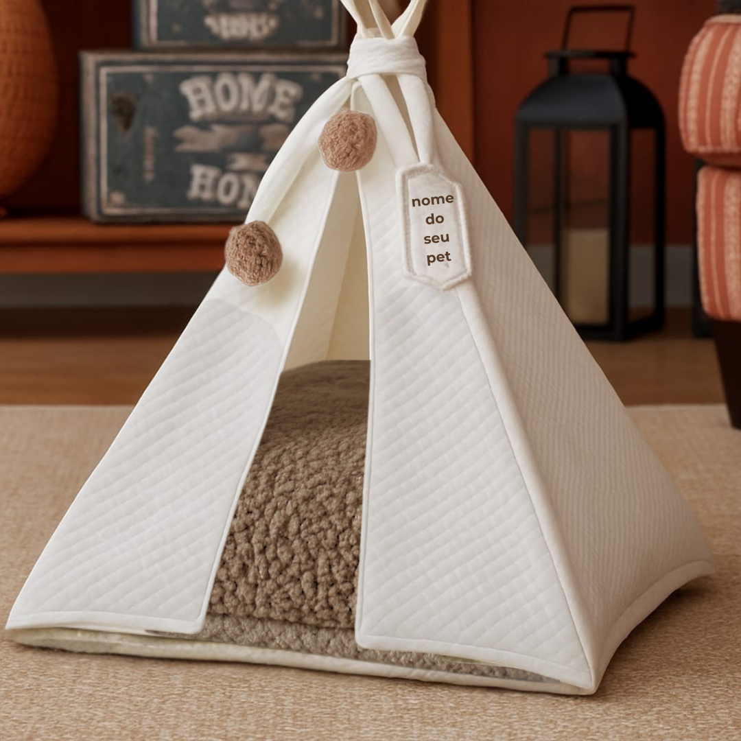 Tenda Caminha Pet - Cor Nude
