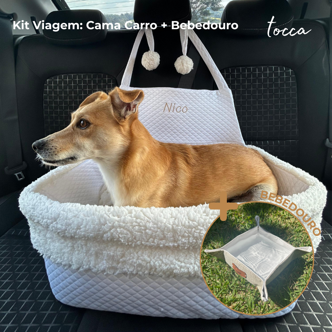 Kit Viagem - Cama de Carro + Bebedouro Portátil