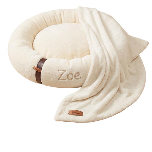 Kit Cama Nuvem Pet + Manta de Fleece - Cores Variadas