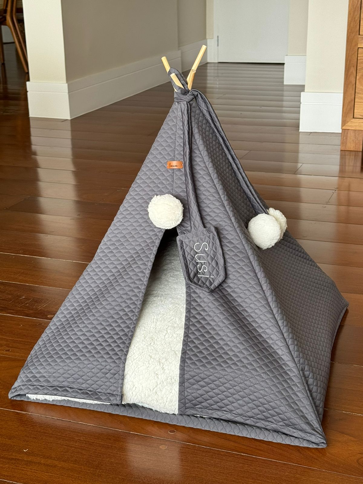 Tenda Caminha Pet - Cor Cinza