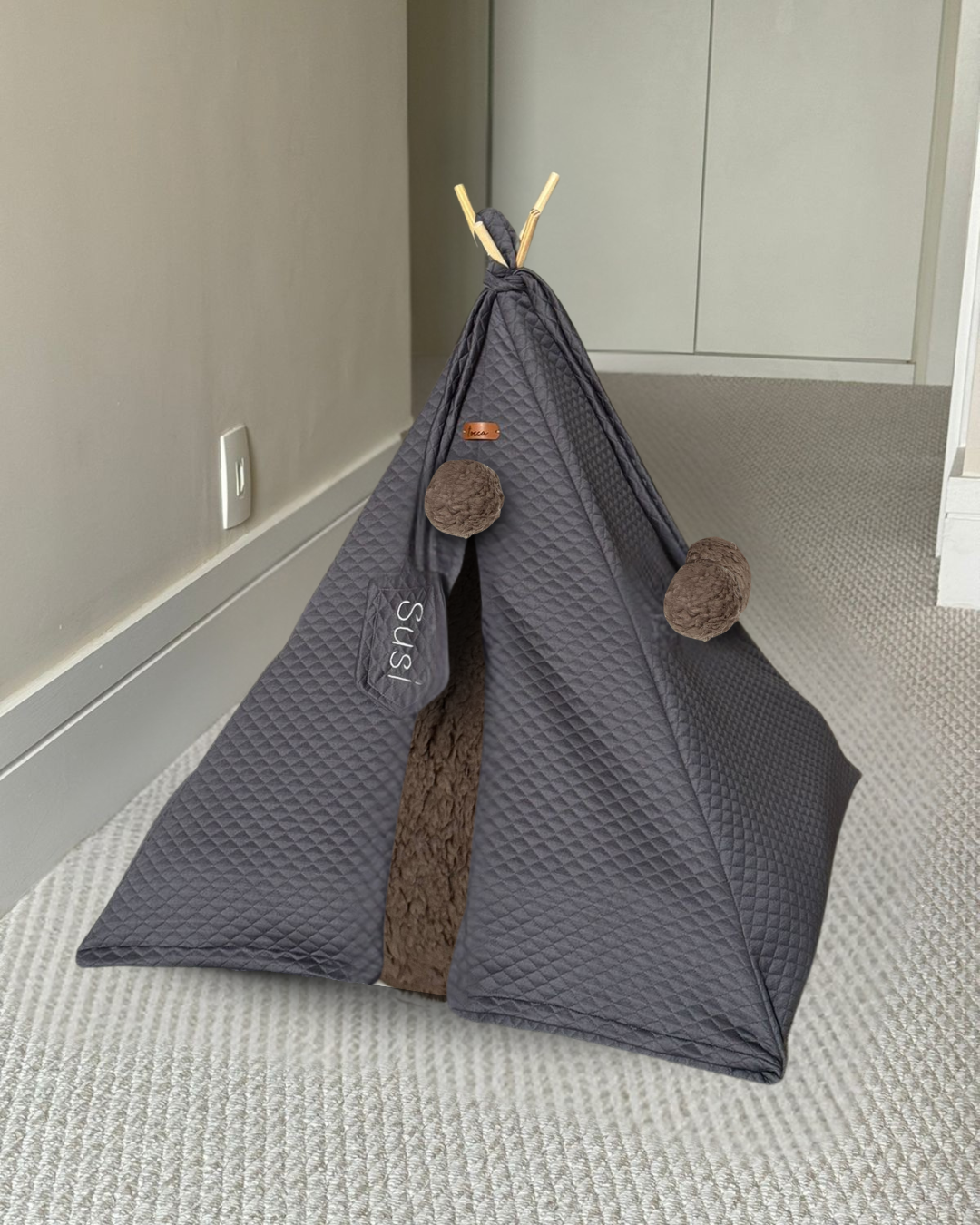 Tenda Caminha Pet - Cor Cinza